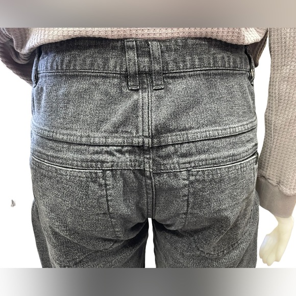 Roots High Waisted Baggy Black Wash Jeans Size 4 - Picture 6 of 11